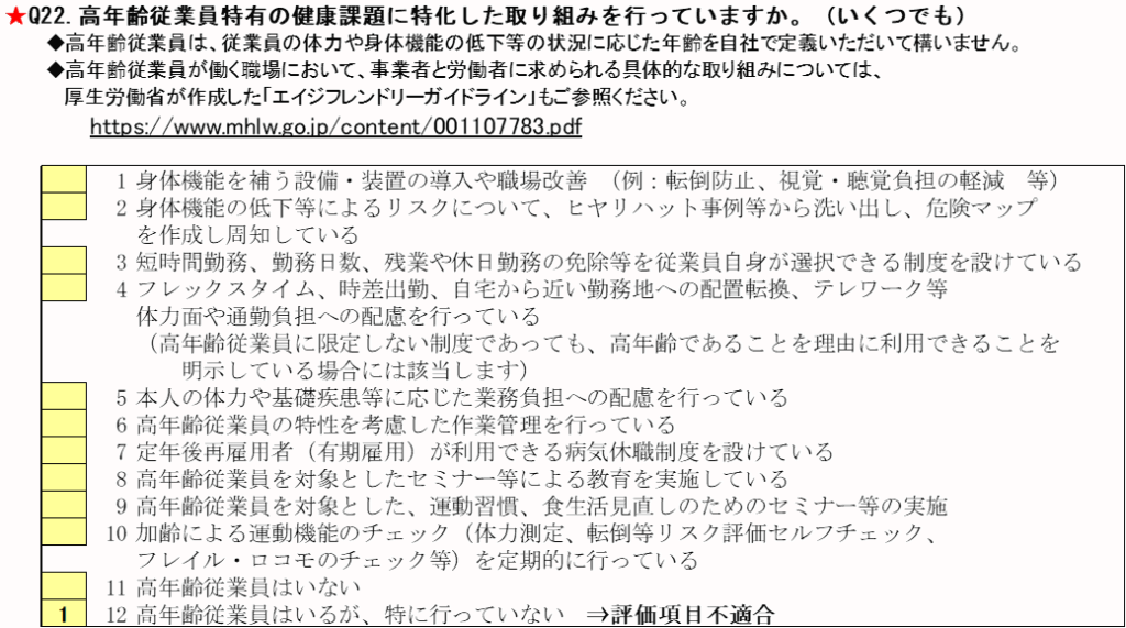 高年齢従業員への支援